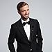 Black Bow Ties for Men, Adjustable Pre-Tied Bowties Pocket Square Cufflinks Set, Soft and Comfortable, Fashionable and Versatile, for Weddings, Parties, Dances, Graduation Ceremonies, Etc.
