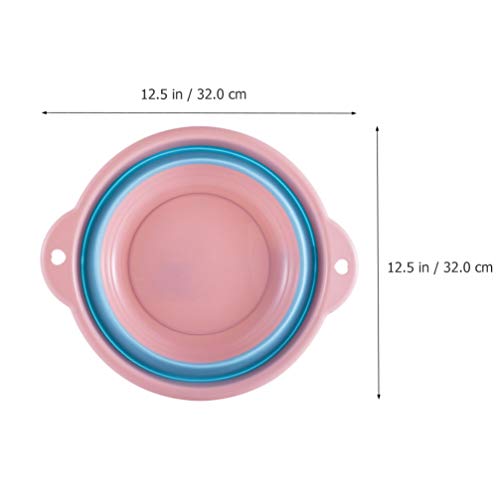 Tina plegable para pies 32x32x12 cm color rosa miniatura 7