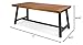 Christopher Knight Home Carlisle Outdoor Dining Table with Iron Legs, Sandblast Finish / Rustic Metal