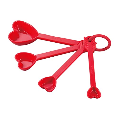 Set 8 Piezas Vasos y Cucharas Medidoras Corazón Melamina miniatura 3