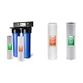 iSpring 2-Stage Whole House Water Filter System with Replacement Filter Pack for Sediment, Chlorine and More