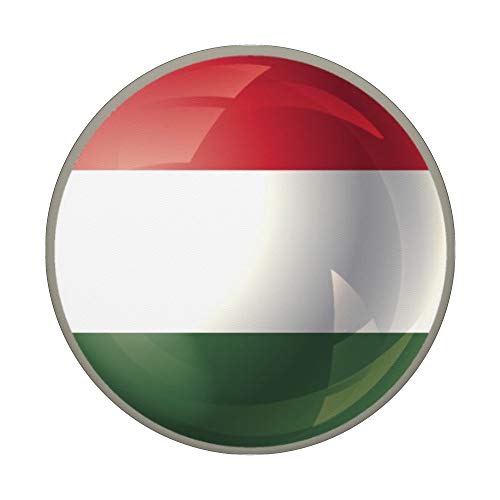 Flag of Hungary - Hungary Flag - Hungarian Flag PopSockets Swappable PopGrip, Black - Image 3