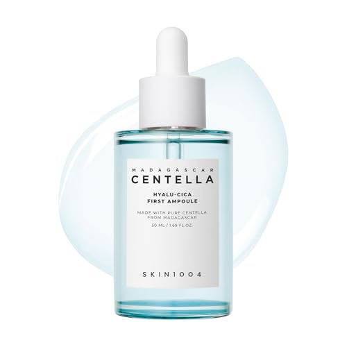 Image of SKIN1004 Hyalu-Cica First Ampoule, Korean Serum for Face with Hyaluronic Acid & Centella, Facial Ampoule Serum for Deep Moisture, Lightweight Centella Ampoule, Korean Skin Care, 1.69 fl.oz /50ml