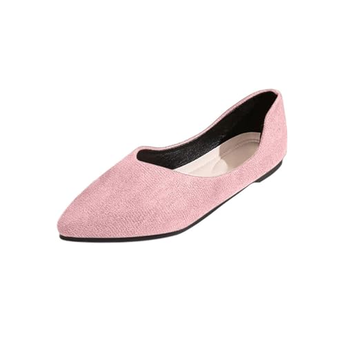 Women's Dressy Business Casual Ballet Flats Pointed Toe Slip-On Dress Shoes Elegant Light Comfort Walking Flat Shoe