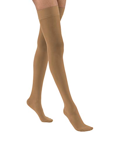 JOBST UltraSheer, Thigh high, 8-15 mmHg, Closed Toe, SunBronze, Large