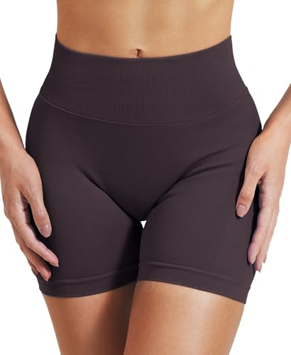 Image of VOYJOY Women Workout Impact Shorts 2.5 inch / 3.6 inch / 4.5 inch / 6 inch Scrunch Butt Booty | Tummy Control, High Waisted, Bike Short, Gentle Compression, for Women