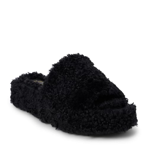 BEACH by Matisse Womens Frost Platform Slide Casual Sandals Casual Low Heel 1-2" - Black - Size 7 M