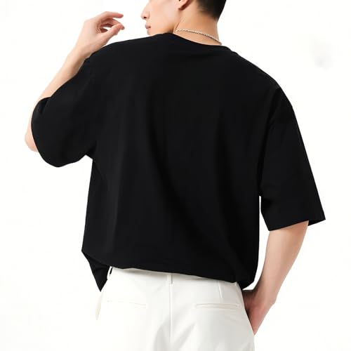 Mens T Shirts Short Sleeve Crew Neck Tees Soft Basics Cotton Undershirts3