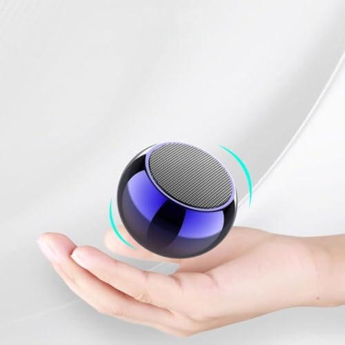 Image of EDNITA Mini Wireless Bluetooth Speaker, Portable Speaker with Stereo Bass Sound, Mini Boost 4 All Smartphone Connectivity, Metal Electroplating Round Woofer (Pack of-1 Multicolor)