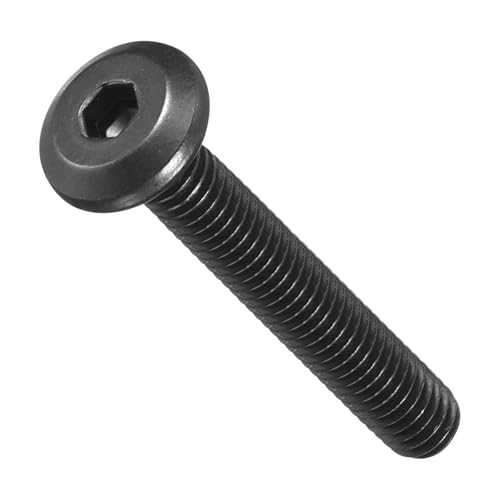 Image of METALLIXITY Flat Head Hex Socket Cap Screws Bolts(M4-0.7x25) 60Pcs, 304 Stainless Steel Hex Socket Furniture Bolts Screws - for Furniture Woodworking Project, Black
