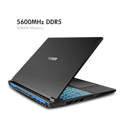 Image of Sager NP9560R Gaming Laptop, 16 Inch QHD+ 240Hz G-Sync, Intel Ultra 9 275HX, RTX 5070 Ti 12GB, 32GB RAM, 1TB Gen4 NVMe SSD, Win 11 Pro