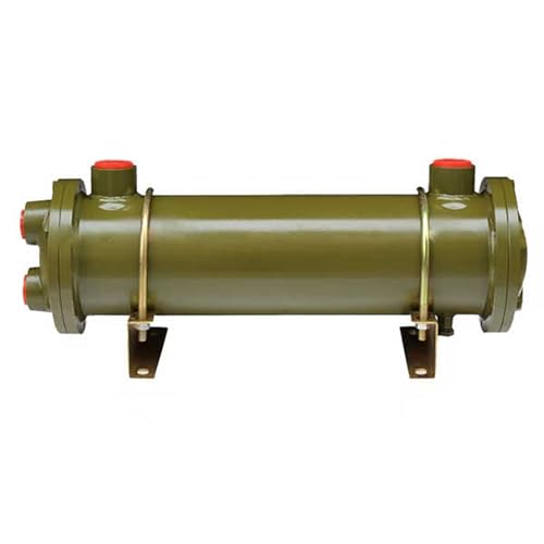 QUELECO Shell and Copper Tube Oil Cooler Water Cooled Heat Exchanger OR 100 with 3/4