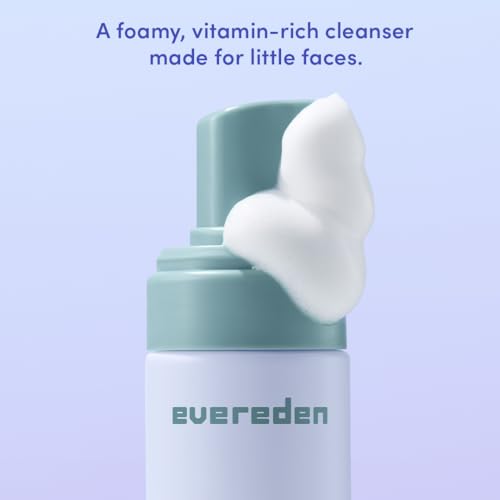 Image of Evereden Fragrance Free Kids Face Wash: 3.4 fl oz. | Gentle Unscented Skin Care | Non-toxic and Clean Ingredients | Multi-Vitamin Skin Care for Kids