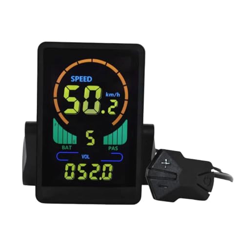 Muxcksa M7C 電動自転車 LCD ディスプレイ カラーメーター 24V-60V E スクーター LCD パネル USB UART 付き マウンテン電動自転車パーツアクセサリー用 (SM 5PIN)