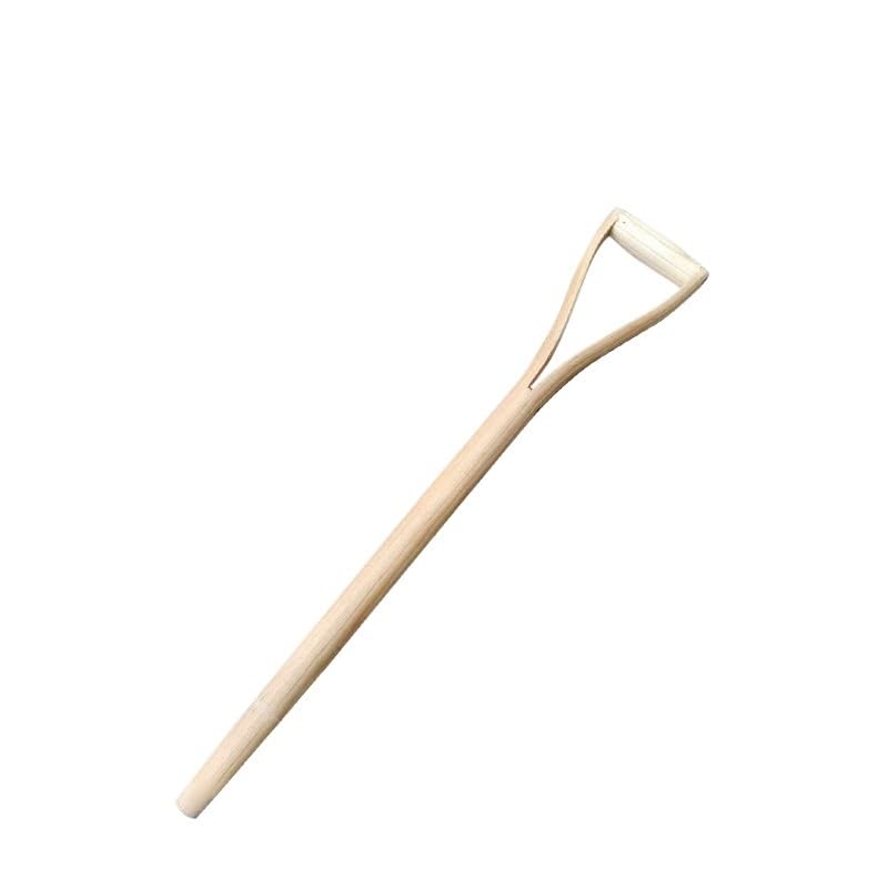 62-75cm Hartholz D-Griff Ersatzstiel, Konischer Holzstiel mit YD Griff für Spaten, Schaufel, Hacke, Rechen & Garten(74cm)