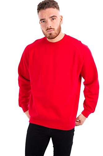 Style It Up - Sudadera para hombre (forro polar, resistente, informal, tallas grandes y altas) Rojo rosso XX-Large