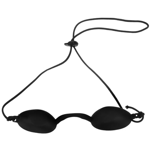 DIYEAH Gafas de Protección Ocular Ipl de Silicona Negra, Ajustables y Reutilizables para Procedimientos Cosméticos y Bronceado en Interiores