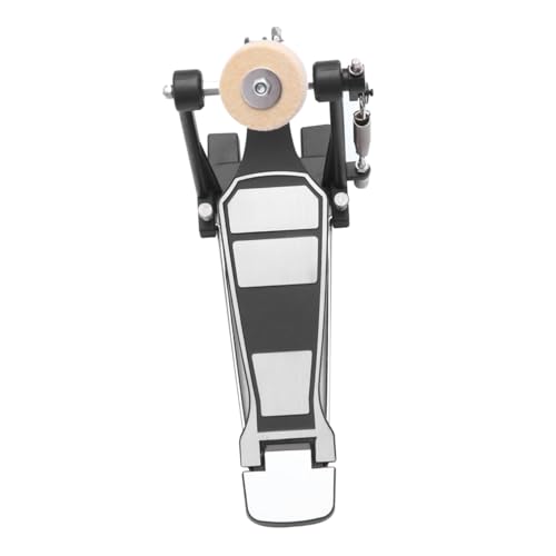 HANABASS Single Metal Drum Foot Pedal Set Heavy Duty Replacement for Bass Drum Quick Response Kick Pedal for Drummers Durable Construction for Enhanced Performance
