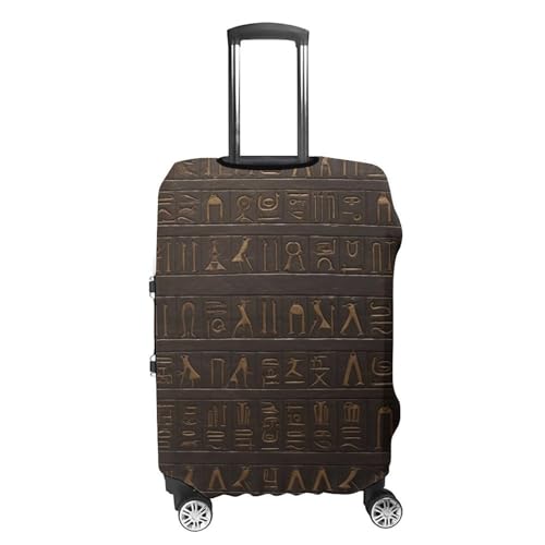 Ancient Egyptian Hieroglyph Printed Luggage Cover Protector, Fits 18-32 Inch Luggage4