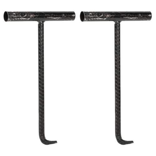 Crochets de levage de plaques d'égout de voirie, outil trappe extérieure et regard industriel x2