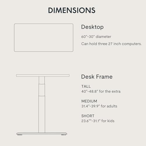 Image of FLEXISPOT E6 Pro Large 60 inch x 30 inch Organic Modern Bamboo Standing Desk, Electric Dual Motor 3-Stage Height Adjustable Desk with Oval Legs, Heavy Duty 330lbs, Bamboo Desktop, Black Frame