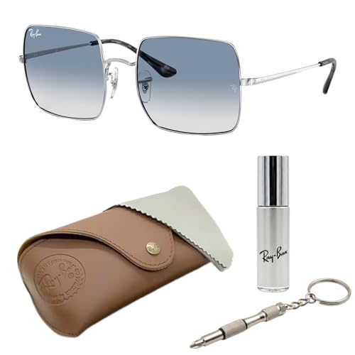 Image of Ray-Ban RB1971 SQUARE 1971 CLASSIC Square Shaped Sunglasses for Women with Official RAYBAN Eyewear Kit