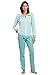 Produktbild Rösch Damen Piqué-Hausanzug mit Ringelprint, Smart Casual - Zohra 1203001 40 White-Spearmint