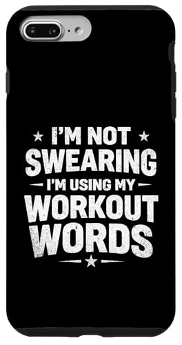 I'm Not Swear I'm Use My Workout Words - �s���e�B�X���D�� �X�}�z�P�[�X iPhone 7 Plus/8 Plus �p