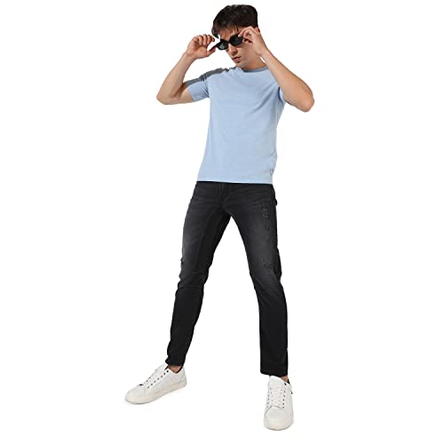 Image of Campus Sutra Men's Mid Rise Regular Fit Jeans
