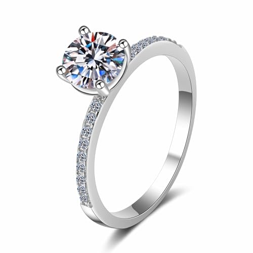 Bague moissanite 1ct StarGems le cadeau idéal d'anniversaire