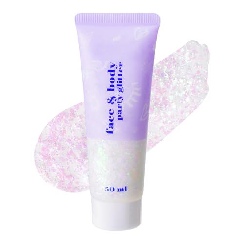 Prreal Body Glitter Gel, Holographic Face Glitter Body Gel Rave Party Accessories, Chunky Glitters for Face Hair Nails, Cosmetic Laser Powder Festival Sequins Paint Makeup, #Iridescent Prreal Body Glitter Gel, Holographic Face Glitter Body Gel Rave Party Accessories, Chunky Glitters for Face Hair Nails, Cosmetic Laser Powder Festival Sequins Paint Makeup, #Iridescent