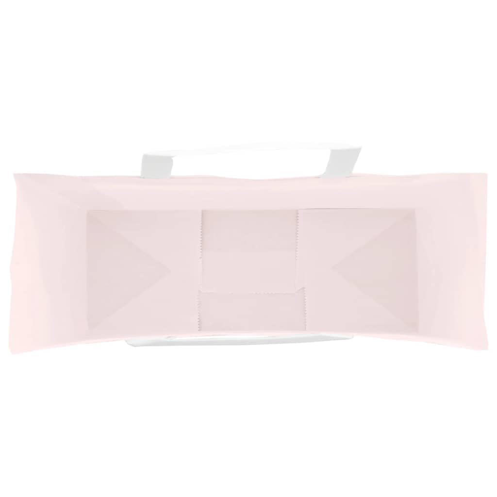 vidaXL Bolsas de Papel con Asas 250 uds Rosa 32x12x42 cm