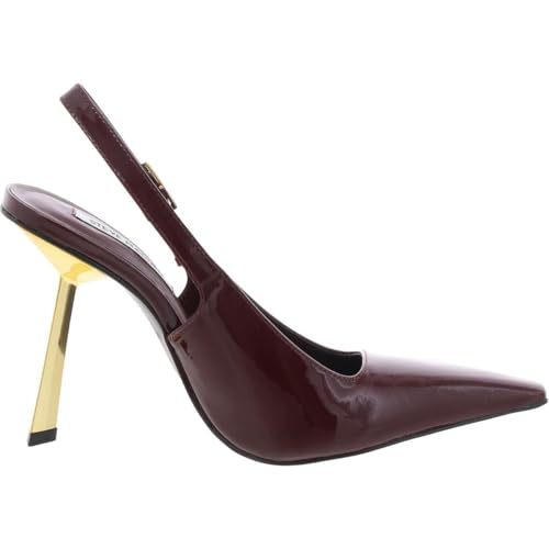 Steve Madden Womens Divine Patent Leather Slingback Heels Red 9 Medium (B,M)2