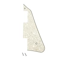 Compatibility: Fit for Gibson Standard, Studio and Custom Les Paul electric guitars. Not compatible with Epiphone guitars. Specifications: 4 ply construction: vintage white pearl + white + black + white. It has a thickness of approximately 2.3mm (3/3...