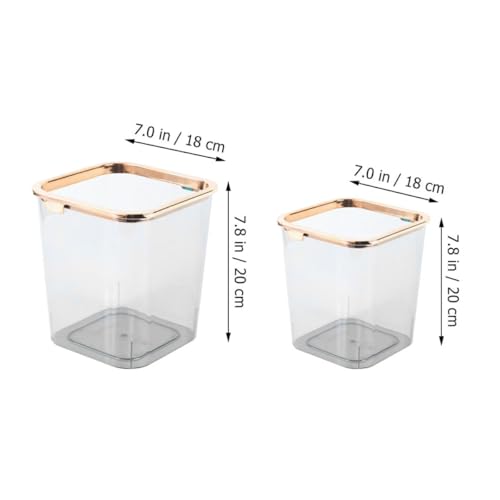 Set 2 Canecas de Basura para Mascotas Transparente Abaodam miniatura 2