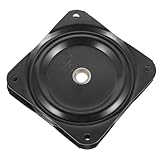 Matériau en fer robuste : fabriqué en fer robuste, ce socle pivotant est conçu pour résister à une utilisation quotidienne, offrant une grande solidité et un soutien optimal. housses anti-poussière pour tabouret rond, support pivotant pour siège de bateau