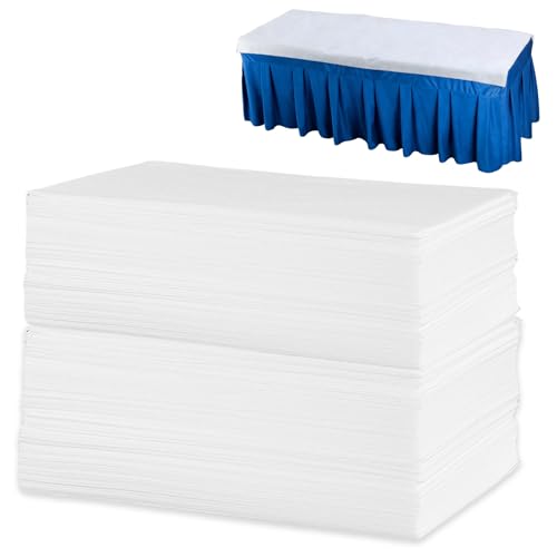 Draps Jetables, 100 Pièces Draps de Lit Jetables en Tissu Non Tissé 80 x 180 cm, Drap Table de Massage Jetable, Couverture pour Lits de Massage pour Massage, SPA, Tatouage, Lit, Hôpital, Voyager