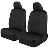 Motor Trend AquaShield Waterproof Front Seat Covers, Black Seat Covers for Cars – Neoprene Front Car Seats Cover, SUV Seat Covers Protector - Car Interior Cover for Auto, Trucks, & Dog Owners