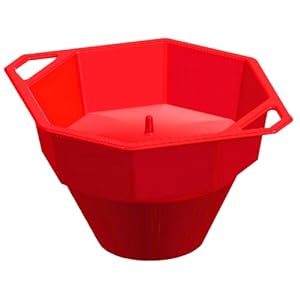 Hperu HexaPop Microwave Popcorn Popper Bowl