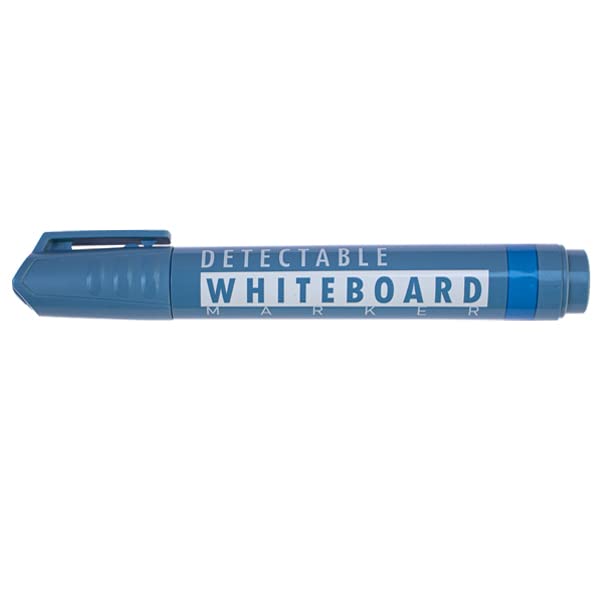 QUASARDP Blue Ink Detectable Whiteboard Marker Pen Model QU0070A Food Grade Pack of 5