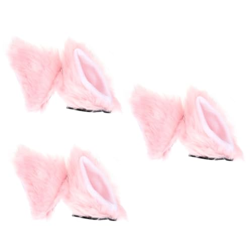 Orejas de gato para casco VANZACK decoración de peluche multicolor para moto 3 pares