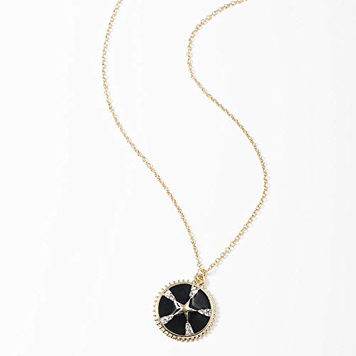 Collier chaîne de clavicule avec pendentif pièce originale pentagramme - 2