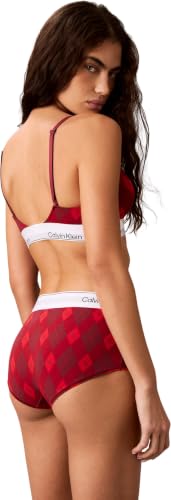 Calvin Klein Damen Leicht gefüttert Triangle Lv00Qf8498, Triangle, Argyle 25 Small Established Red, XS – Ansicht 5