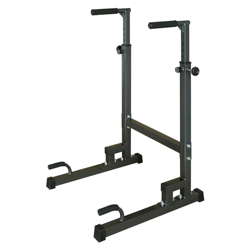 Kaimei Power Tower Dip Station with Adjustable Height Bench - Multi-Function Fitness Equipment for Home Gym Workout
