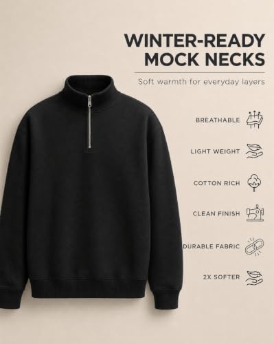 Buy Nobero Men Regular Solid Sweatshirt(1M-TWSS-R0032-BL3_Black_M) at Amazon.in - Image 4