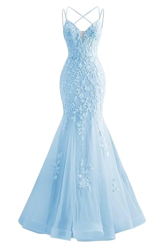 Long Sleeves Evening Gowns Mermaid Long Sheer Neck Prom Dresses