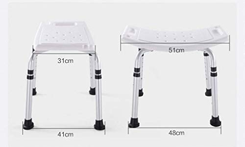 Chaise de douche handicapé CHEWYNP avec dossier et tabouret de bain senior