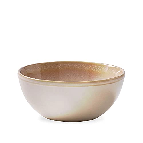 Corelle Stoneware 4-Piece Bowl Set - 21oz Handcrafted Double Bead Bowls, Oatmeal Reactive Glaze 10 thumbnail image