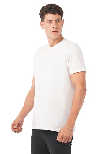 Image of Men's Cotton T Shirt Combo Pack of 3 - Plain Round Neck Solid Black & White Tees, Regular Fit, Half Sleeve Casual Wear for Men (Sizes S-4XL)