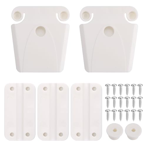 BOXOB Cooler Hinge and Latch and Screws Kit, Including 3 Cooler Hinges 2 Latches 2 Cooler Posts Replacement Parts & 18 Screws Compatible with Igloo